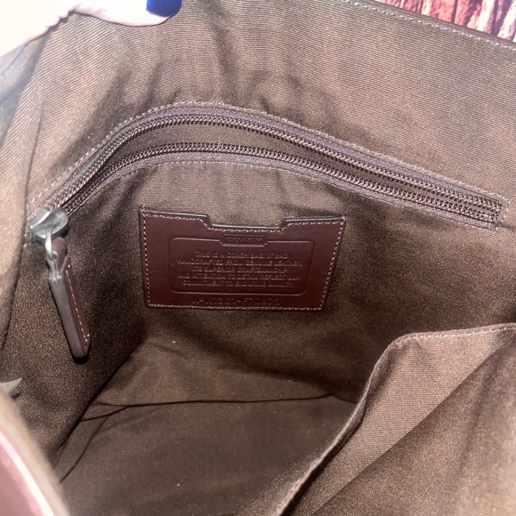 Coach Brown Camden Suede/Leather Mens Messenger Map Bag F70973 Great Condition - Picture 10 of 11